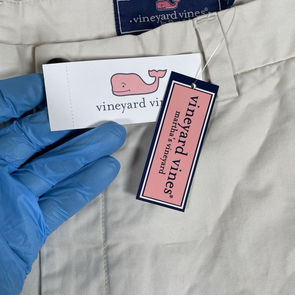 Vineyard Vines Breaker Shorts Men’s Size 38 9” Inseam Beige Preppy Golf NWTS - Picture 5 of 11